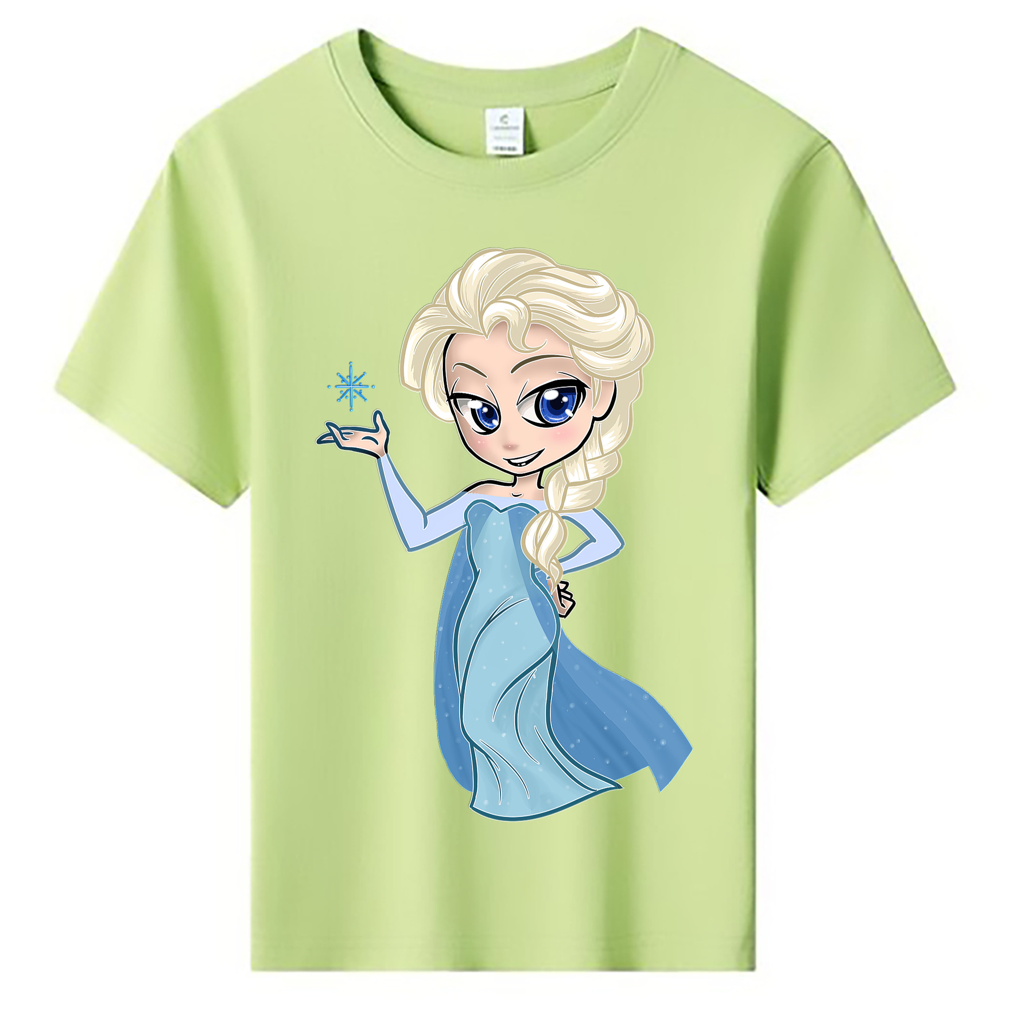 （画像用） アナと雪の女王 アンナ エルサ Frozen Anna Elsa 綿100％キッズTシャツ（フロントプリント）